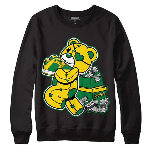 Dunk Low Reverse Brazil DopeSkill Sweatshirt Bear Steals Sneaker Graphic - Black