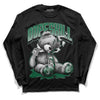 Gorge Green 1s DopeSkill Long Sleeve T-Shirt Sick Bear Graphic - Black 