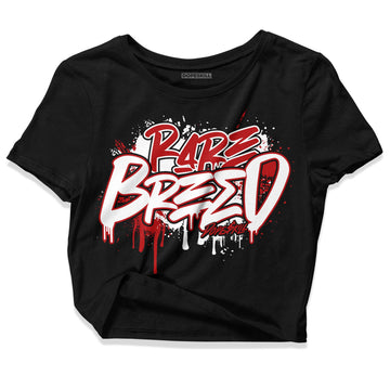 Playoffs 13s DopeSkill Women's Crop Top Rare Breed Graphic - Black