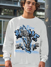AJ 6 University Blue DopeSkill Sweatshirt True Love Will Kill You Graphic