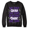 Jordan 13 Court Purple DopeSkill Sweatshirt Grind Shine Graphic Streetwear - Black 