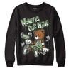 Jordan 4 Retro “Seafoam”  DopeSkill Sweatshirt Money Is Our Motive Bear Graphic Streetwear - Black 