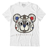 Jordan 4 Sail Canvas DopeSkill T-Shirt SNK Bear Graphic - White 