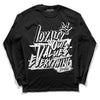 Jordan 1 High 85 Black White DopeSkill Long Sleeve T-Shirt LOVE  Graphic Streetwear - Black 