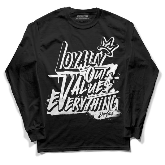Jordan 1 High 85 Black White DopeSkill Long Sleeve T-Shirt LOVE  Graphic Streetwear - Black 