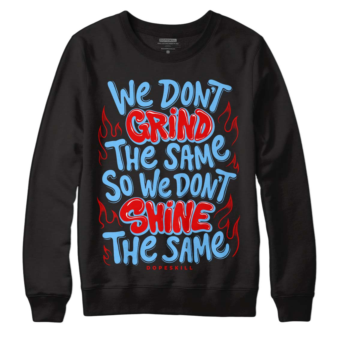 Travis Scott x Jordan 4 Retro 'Cactus Jack' DopeSkill Sweatshirt Grind Shine Graphic Streetwear - Black