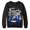 Jordan 5 Racer Blue DopeSkill Sweatshirt Money Is The Motive Graphic - Black 