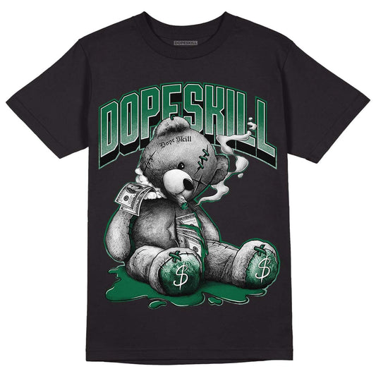 Gorge Green 1s DopeSkill T-Shirt Sick Bear Graphic - Black