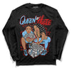 Travis Scott x Jordan 4 Retro 'Cactus Jack' DopeSkill Long Sleeve T-Shirt Queen Of Hustle Graphic Streetwear - Black 