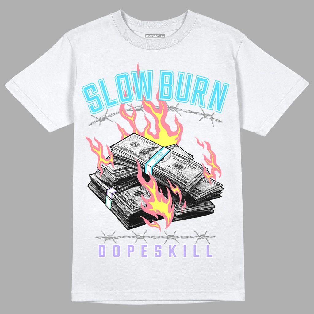 Candy Easter Dunk Low DopeSkill T-Shirt Slow Burn Graphic - White 