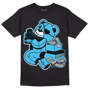 University Blue 13s DopeSkill T-Shirt Bear Steals Sneaker Graphic - Black 