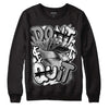 Jordan 1 High 85 Black White DopeSkill Sweatshirt Don't Quit Graphic Streetwear  - Black 