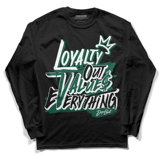 Lottery Pack Malachite Green Dunk Low DopeSkill Long Sleeve T-Shirt LOVE Graphic - Black