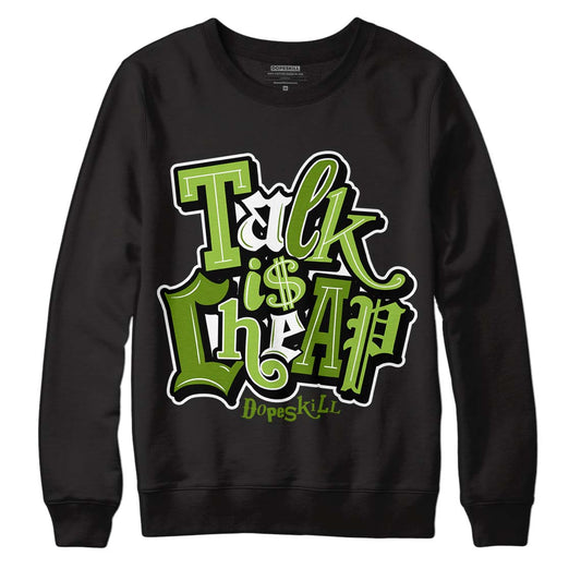 Dunk Low 'Chlorophyll' DopeSkill Sweatshirt Talk Is Chip Graphic - Black