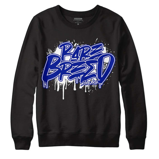 Racer Blue White Dunk Low DopeSkill Sweatshirt Rare Breed Graphic - Black