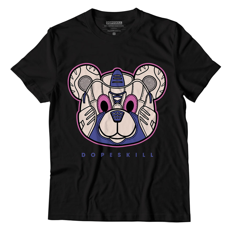 Jordan 7 SE Sapphire DopeSkill T-Shirt SNK Bear Graphic - Black 