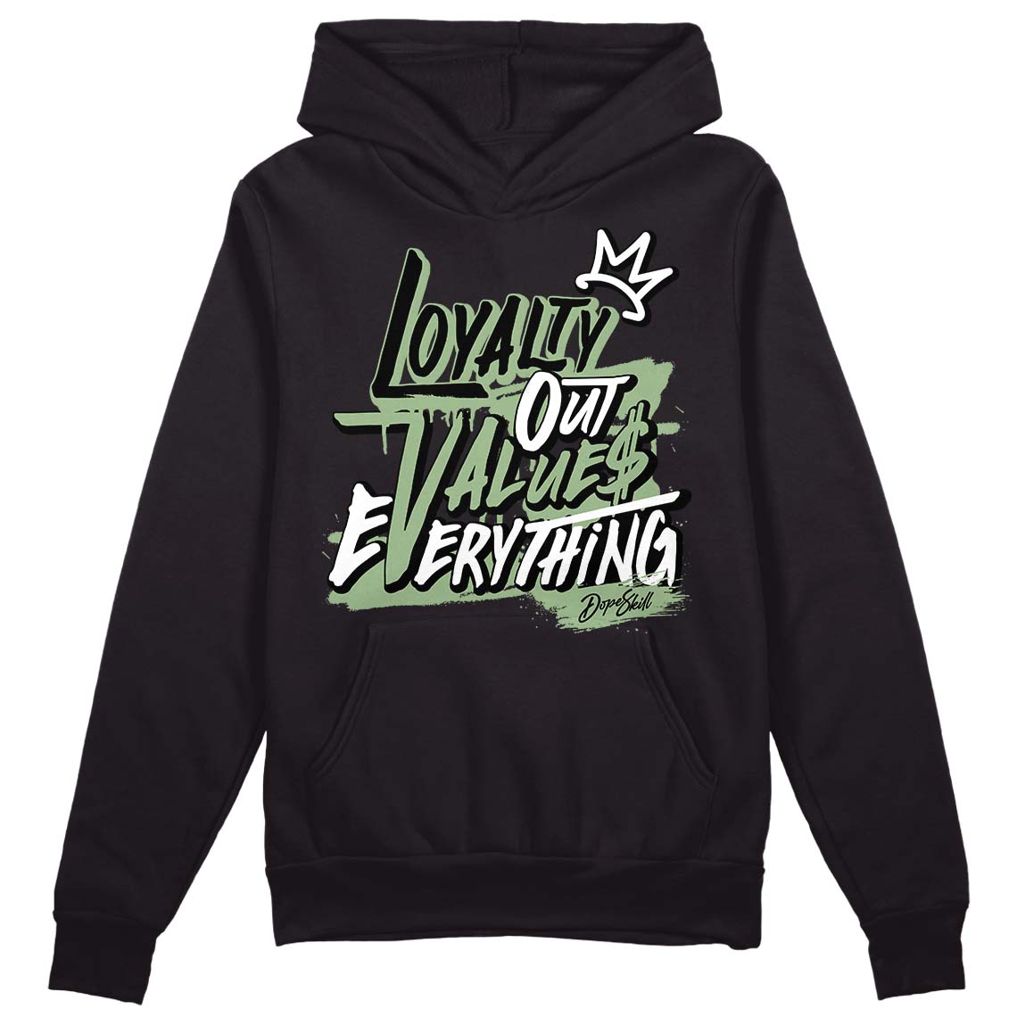 Jordan 4 Retro “Seafoam” DopeSkill Hoodie Sweatshirt LOVE Graphic Streetwear - Black