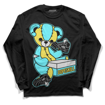 Aqua 5s DopeSkill Long Sleeve T-Shirt Sneakerhead BEAR Graphic