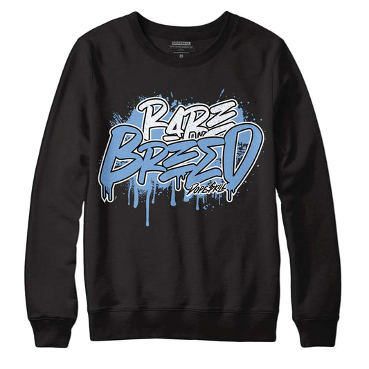 Jordan 5 Retro University Blue DopeSkill Sweatshirt Rare Breed Graphic Streetwear - Black 