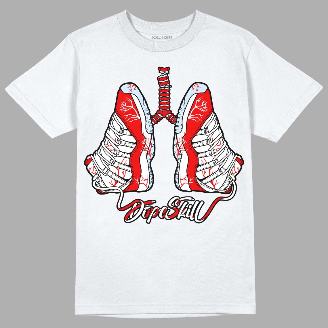 Cherry 11s DopeSkill T-Shirt Breathe Graphic - White