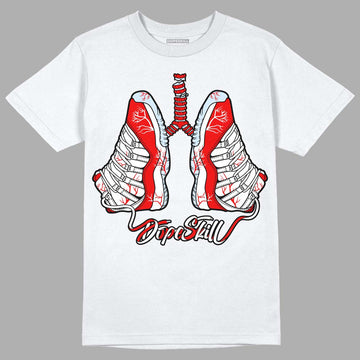 Cherry 11s DopeSkill T-Shirt Breathe Graphic - White