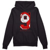 Gym Red 9s DopeSkill Hoodie Sweatshirt No.9 Graphic - Black