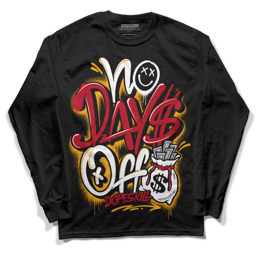 Cardinal 7s DopeSkill Long Sleeve T-Shirt No Days Off Graphic - Black 