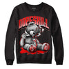 Cherry 11s DopeSkill Sweatshirt Sick Bear Graphic - Black