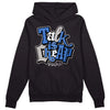 True Blue 1s DopeSkill Hoodie Sweatshirt Talk Is Chip Graphic - Black 