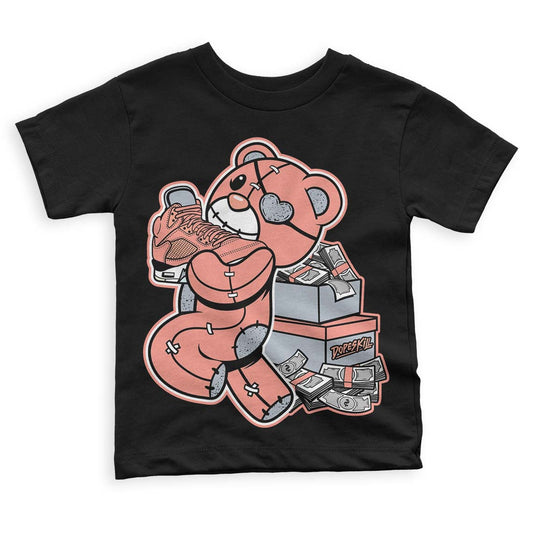 DJ Khaled x Jordan 5 Retro ‘Crimson Bliss’ DopeSkill Toddler Kids T-shirt Bear Steals Sneaker Graphic Streetwear - Black