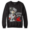 Jordan 4 Retro SE Craft Photon Dust DopeSkill Sweatshirt Broken Heart Graphic Streetwear - Black