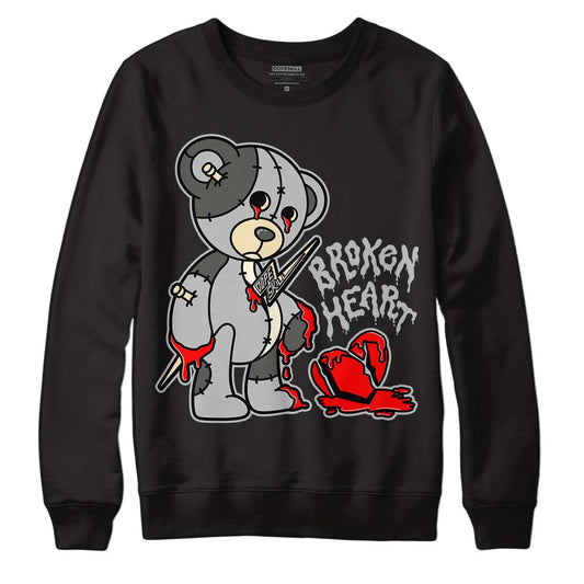 Jordan 4 Retro SE Craft Photon Dust DopeSkill Sweatshirt Broken Heart Graphic Streetwear - Black