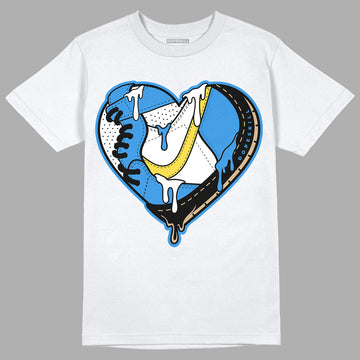 SB Dunk Low Homer DopeSkill T-Shirt Heart Jordan Graphic - White