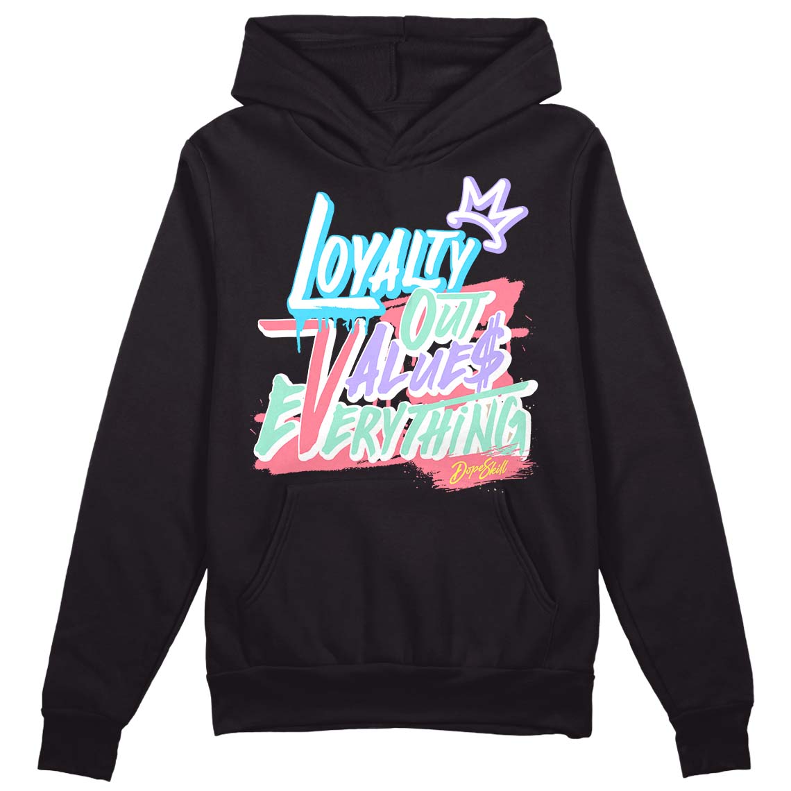 Candy Easter Dunk Low DopeSkill Hoodie Sweatshirt LOVE Graphic - Black