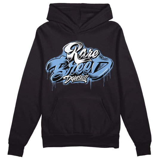Jordan 5 Retro University Blue DopeSkill Hoodie Sweatshirt Rare Breed Type Graphic Streetwear - Black