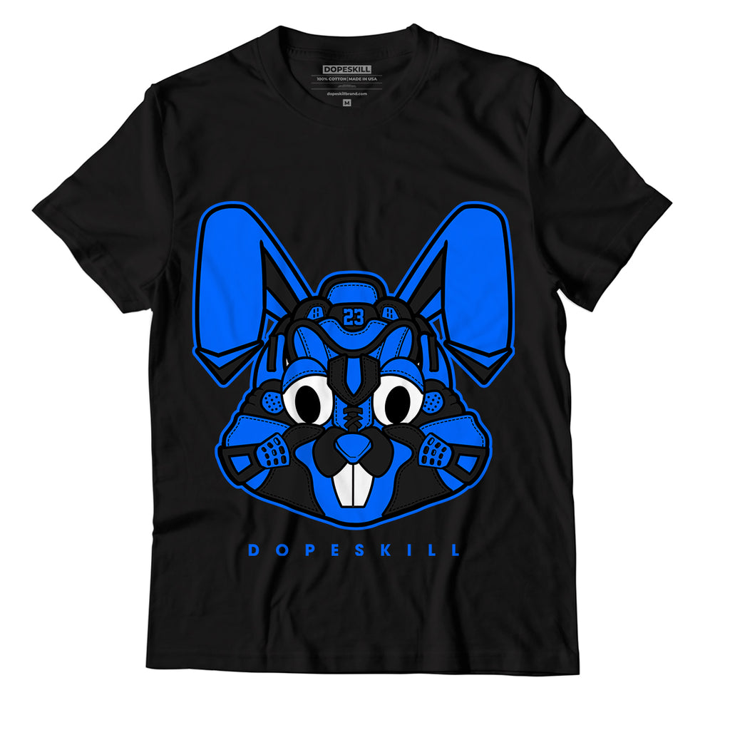 Yz 350 Boost V2 Dazzling Blue DopeSkill T-Shirt Sneaker Rabbit Graphic - Black 