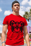 AJ 4 Red Thunder DopeSkill Red T-shirt SNK Bear Graphic