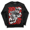 Jordan 12 Retro ‘Gym Red’ DopeSkill Long Sleeve T-Shirt Don't Quit Graphic Streetwear - Black 