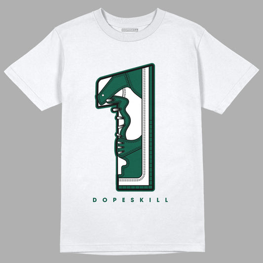 Lottery Pack Malachite Green Dunk Low DopeSkill T-Shirt No.1 Graphic - White