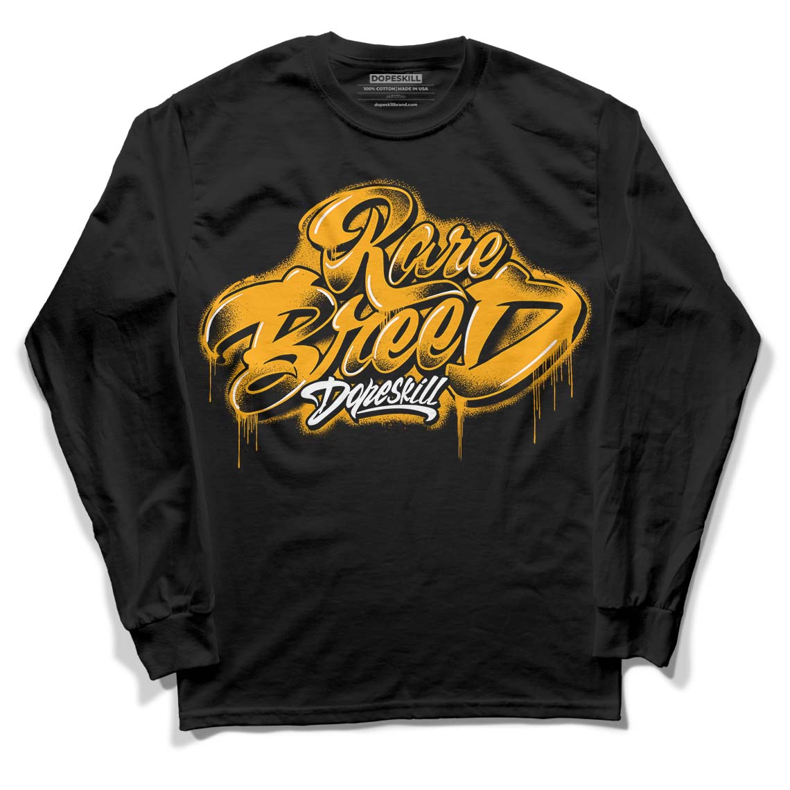 Black Taxi 12s DopeSkill Long Sleeve T-Shirt Rare Breed Type Graphic - Black