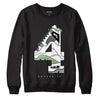 Jordan 4 Retro “Seafoam”  DopeSkill Sweatshirt No.4 Graphic Streetwear - Black 