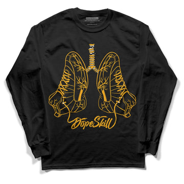 Black Taxi 12s DopeSkill Long Sleeve T-Shirt Breathe Graphic - Black 