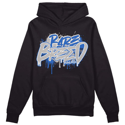 True Blue 1s DopeSkill Hoodie Sweatshirt Rare Breed Graphic - Black