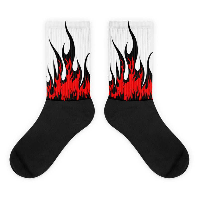 FIRE Sublimated Socks Match Jordan 11 Low 72-10