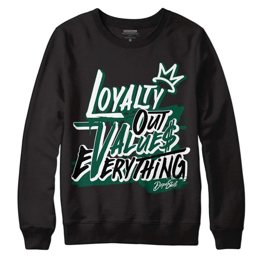 Lottery Pack Malachite Green Dunk Low DopeSkill Sweatshirt LOVE Graphic - Black