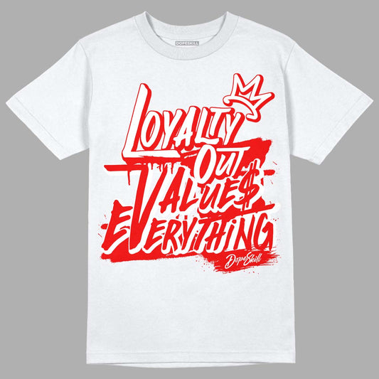 Cherry 11s DopeSkill T-Shirt LOVE Graphic - White