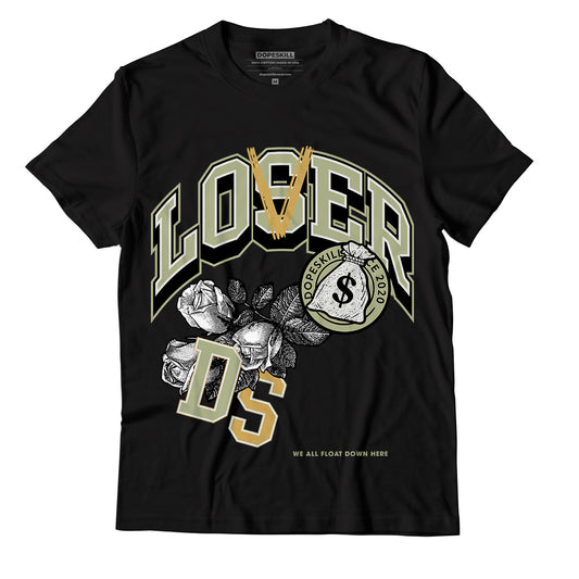 Jordan 5 Jade Horizon DopeSkill T-Shirt Loser Lover Graphic - Black 