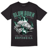 Lottery Pack Malachite Green Dunk Low DopeSkill T-Shirt Slow Burn Graphic - Black