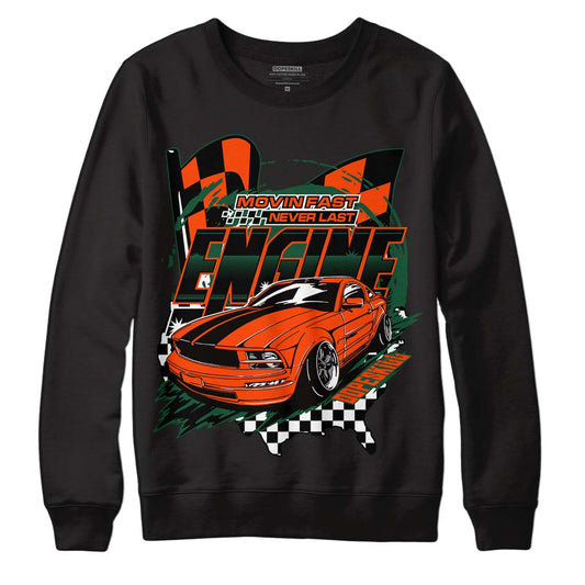 Dunk Low Team Dark Green Orange DopeSkill Sweatshirt ENGINE Tshirt Graphic - Black