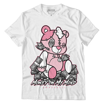 Question Mid Pink Toe DopeSkill T-Shirt MOMM Bear Graphic - White 